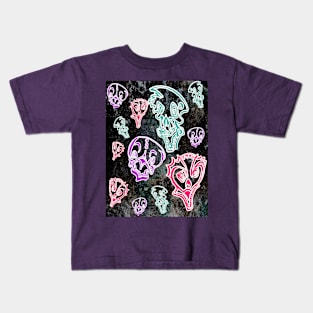 Boo! Faces design Kids T-Shirt